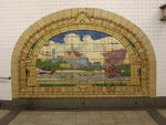 Subway mosaics in the Fulton St. station