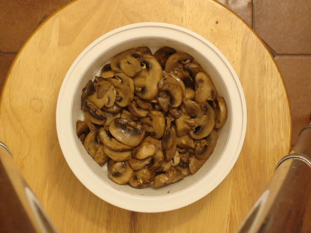 Mushrooms, sauteed with butter and brandy