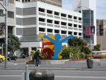 Keith Haring sculpture outside the Moscone Center