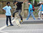 Skateboarding in Central Park