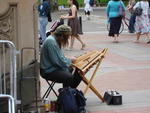 Street musician in Central Park