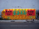 Keith Haring memorial mural on East Houston & Bowery