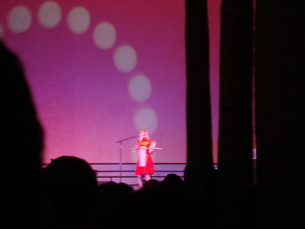 Dorit Chrysler and her Theremin at the Winter Garden