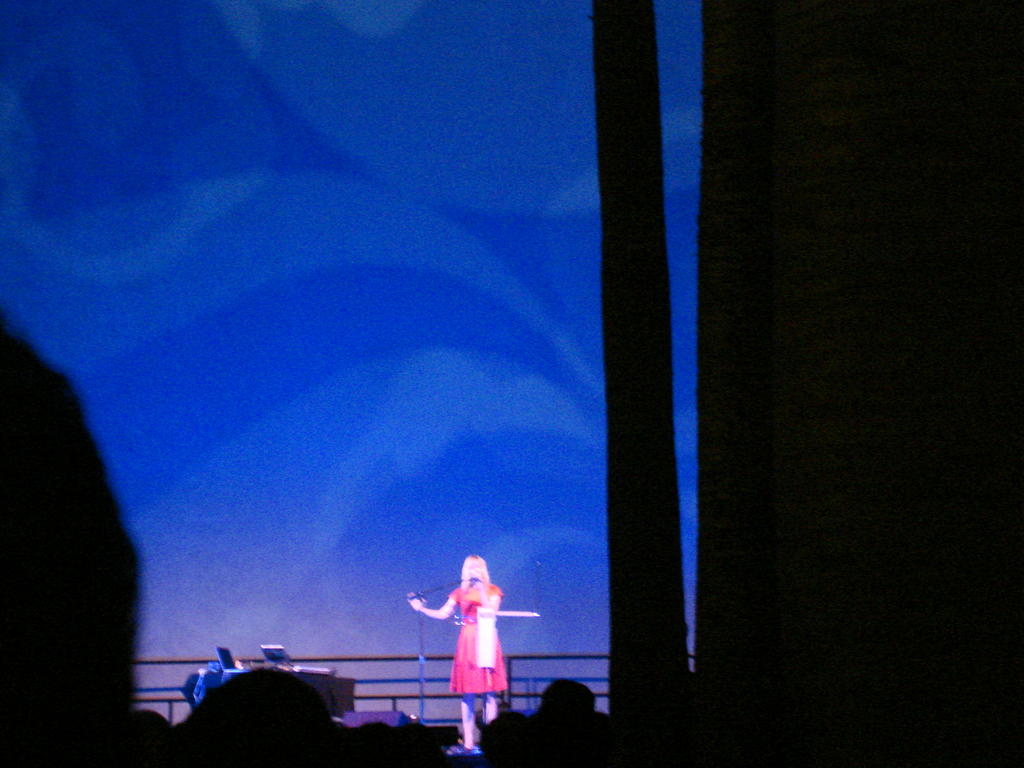 Dorit Chrysler and her Theremin at the Winter Garden