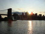 Brooklyn Bridge, Sun setting