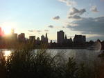 Brooklyn Bridge Park, Sun setting