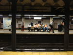 Subway work crew and riders