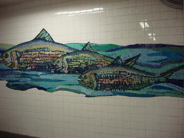 fish mosaic, delancey st.