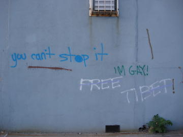 the gay wall you can't stop from freeing tibet