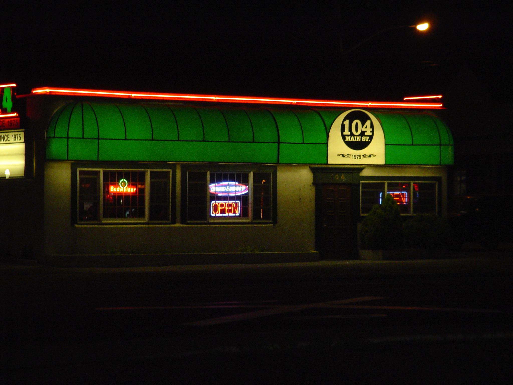 This was a notorious biker-bar until it mysteriously burned down.