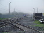 Fog over the trainyard